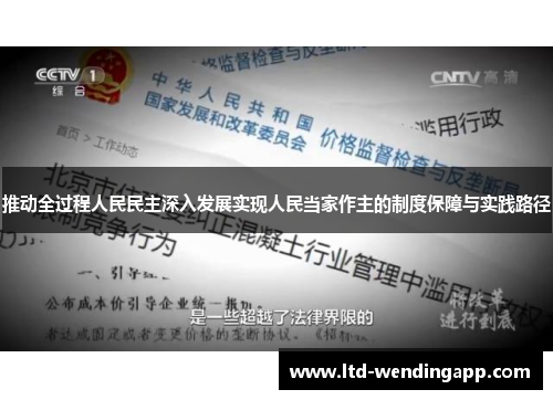推动全过程人民民主深入发展实现人民当家作主的制度保障与实践路径